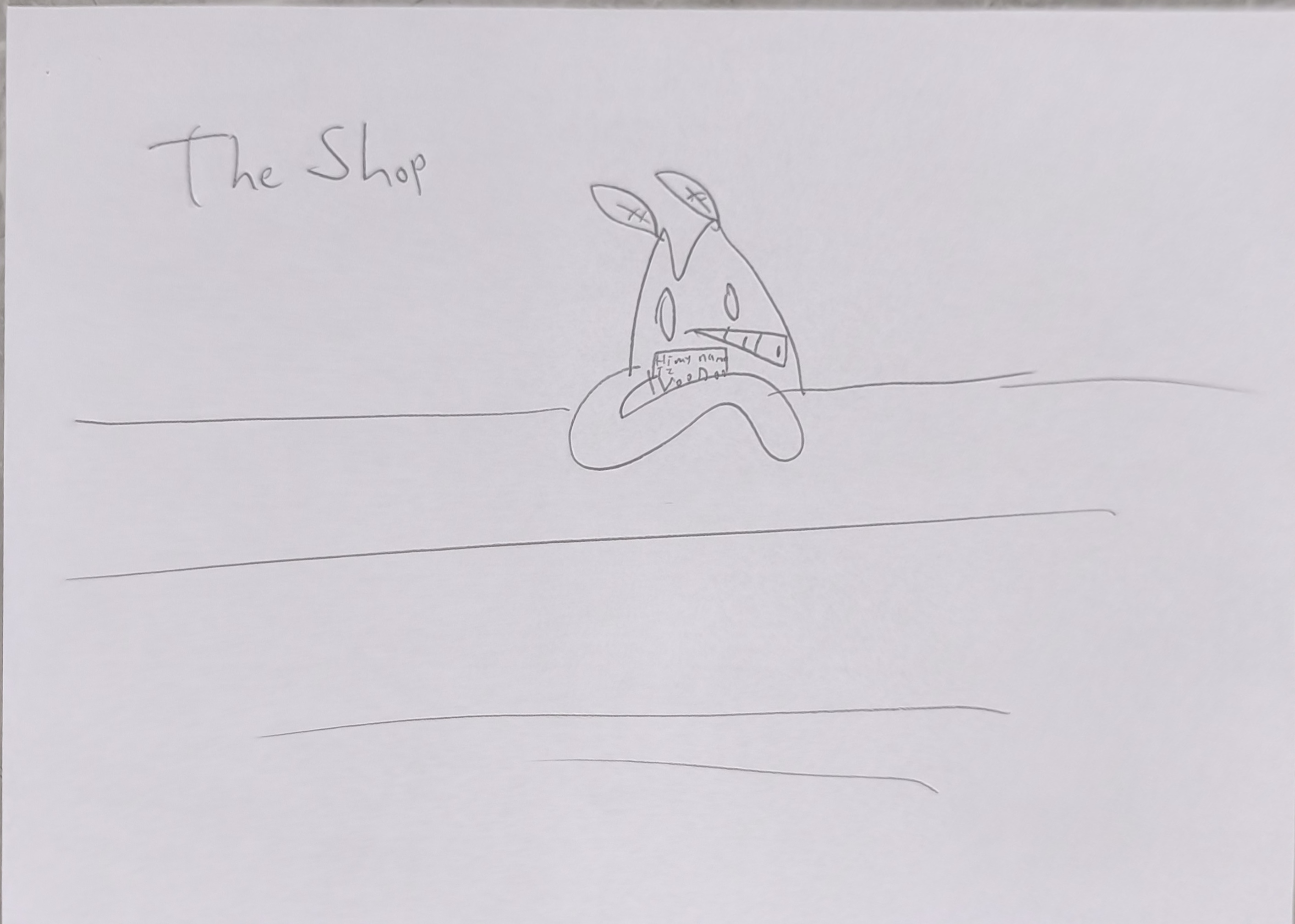 Original hand-drawn Hopp Hopperr game design sketch 4
