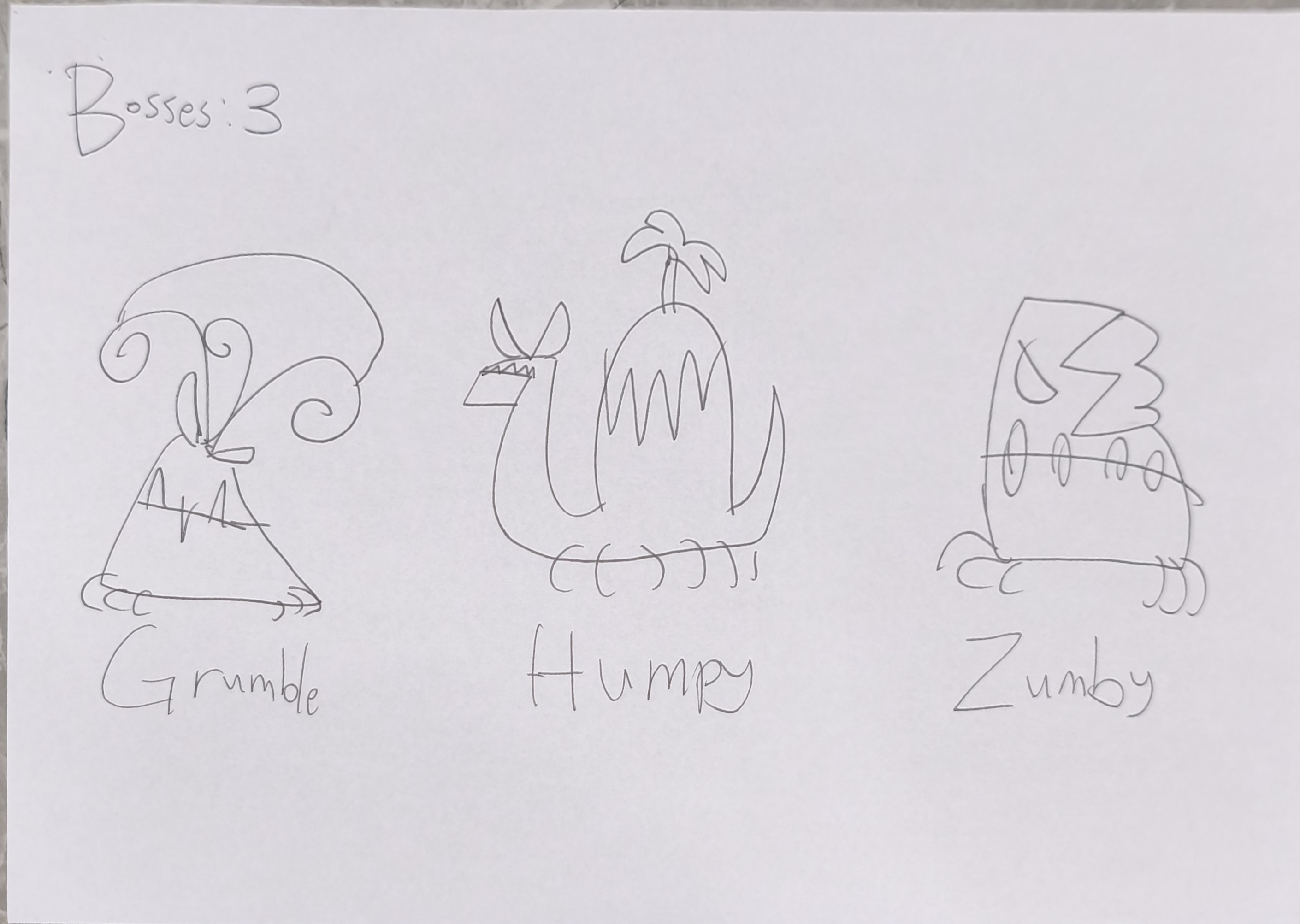 Original hand-drawn Hopp Hopperr game design sketch 8