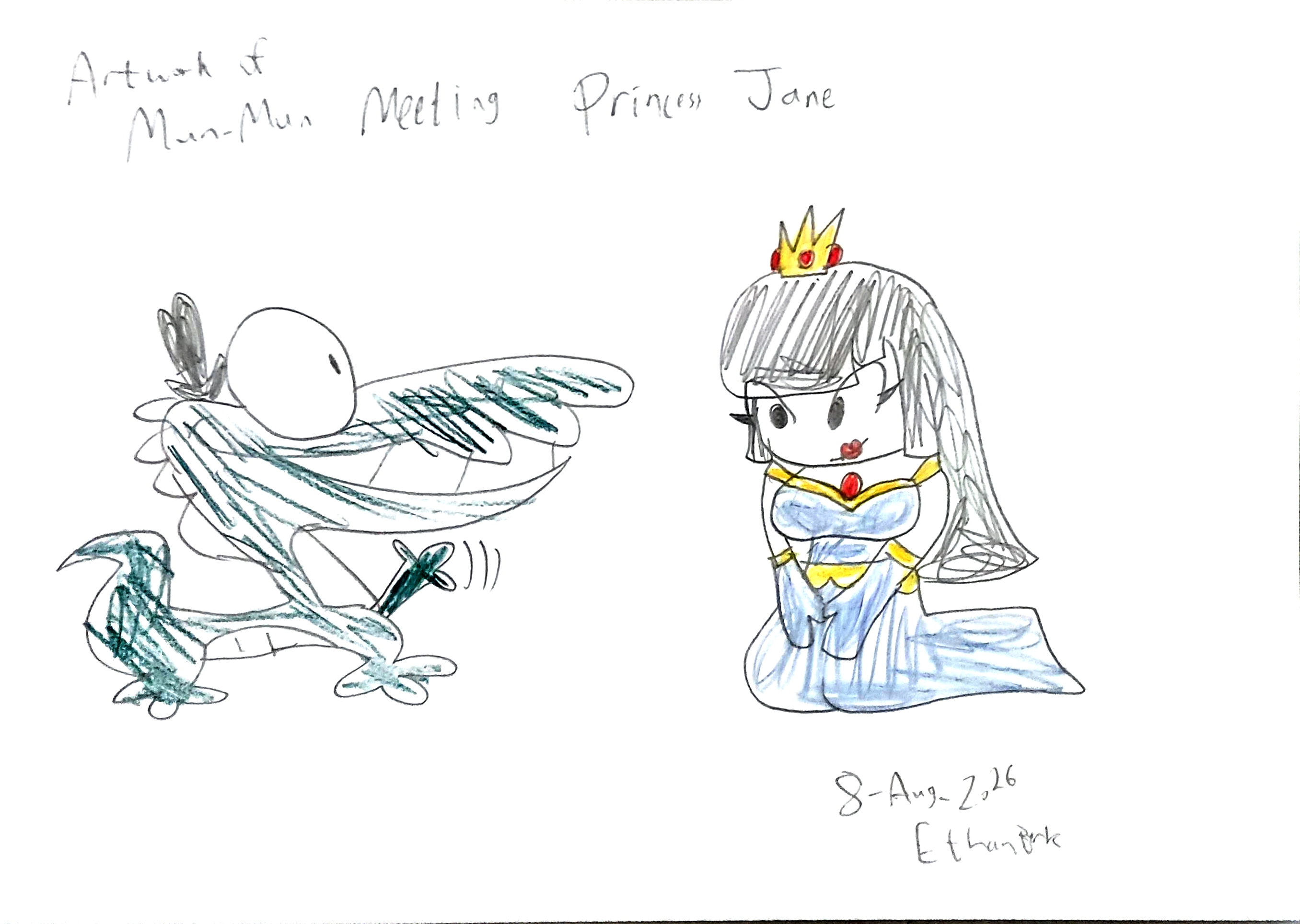 Original hand-drawn Hopp Hopperr game design sketch 20